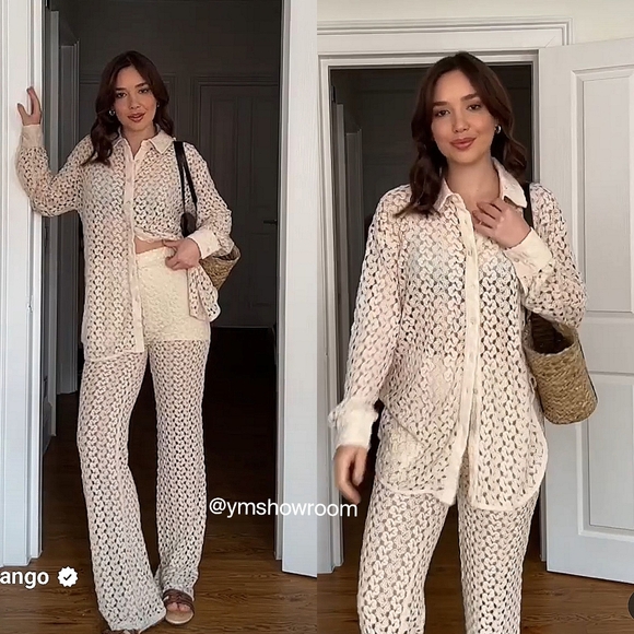 MANGO CROCHET CO-ORD SET
